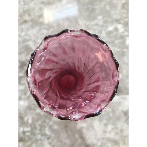 Vintage Cranberry Vase - Picture 2 of 4